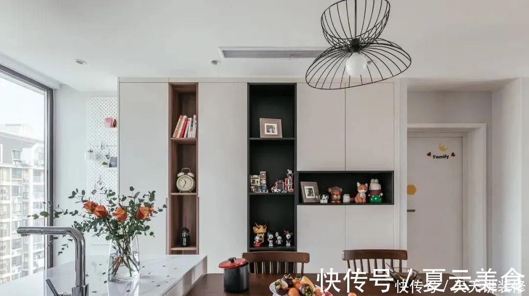 装修|109㎡现代风格装修,打造餐厨一体化的轻奢小家