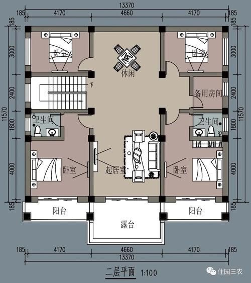 户型|两套相似的二层别墅,小的5室1厅,洋气宽敞,大的6室1厅,土气实用,你选哪套