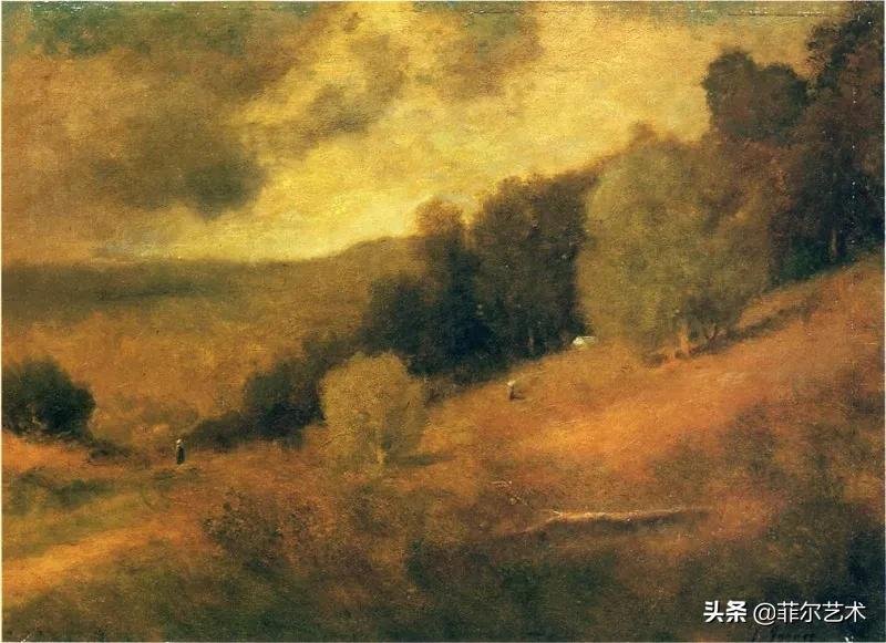 风景|美国新风景画派的先驱画家乔治·英尼斯漂亮的风景油画作品欣赏