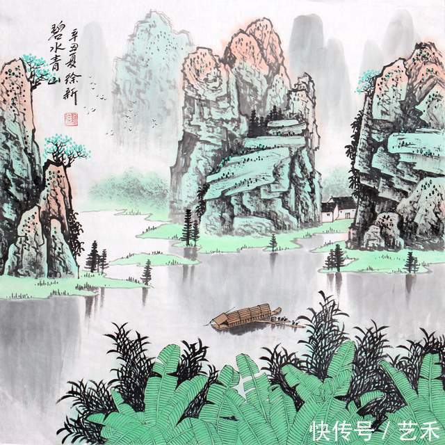 徐新!画家徐新——清奇而淡雅,令观者无不钟情于山和水的意境