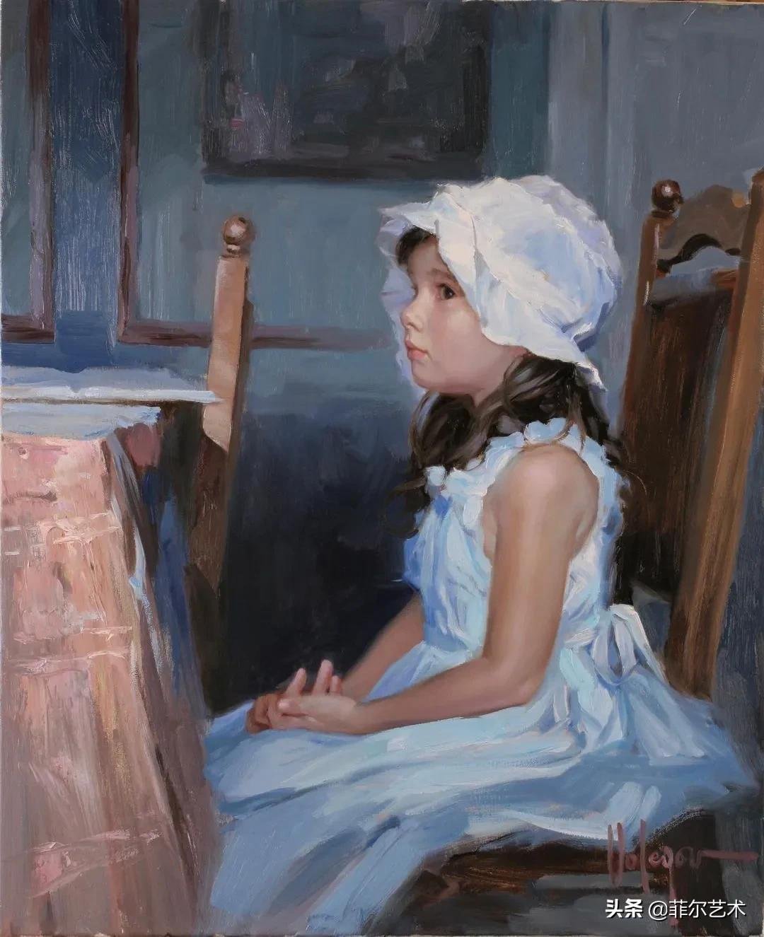 斯维尔德洛夫斯克$犹如花朵绽放,美得让人难忘~俄罗斯画家人物油画作品欣赏
