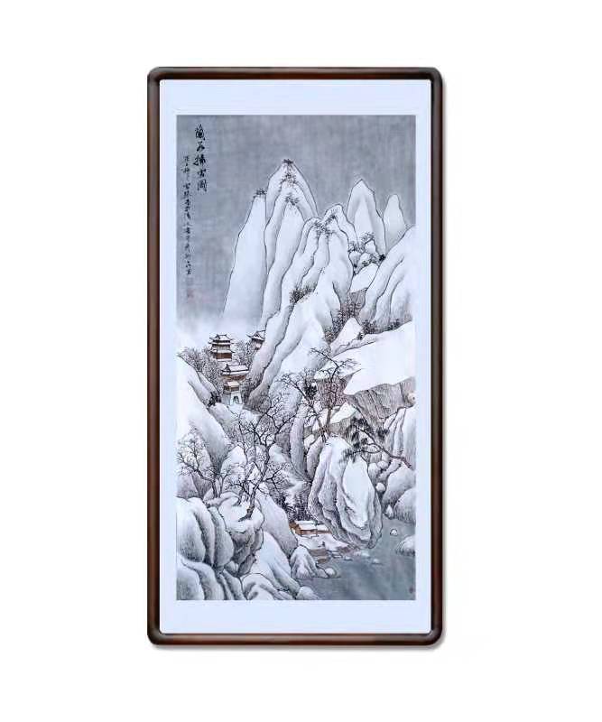 刘雪琴女士山水画深得陈泊清老师手授口传之下进步很快