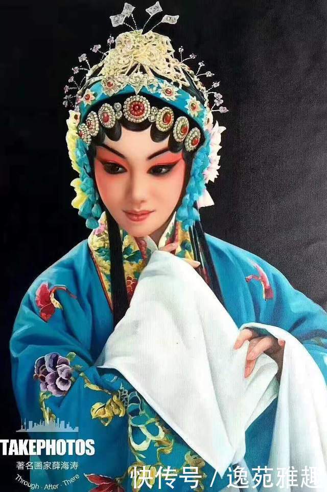 薛海涛先生|京剧油画,美到心底。国粹京剧超写实油画第一人薛海涛作品欣赏