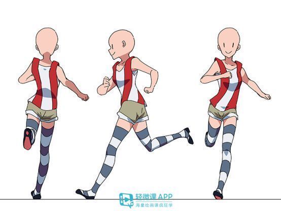 如何画出跑步的姿态?动漫人物跑步姿势画法