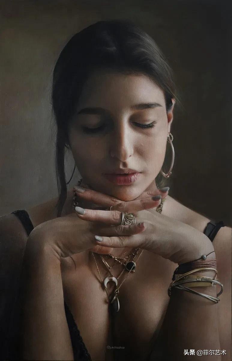 安妮·罗达!法国画家安妮·罗达超高清、超写实人物油画作品欣赏