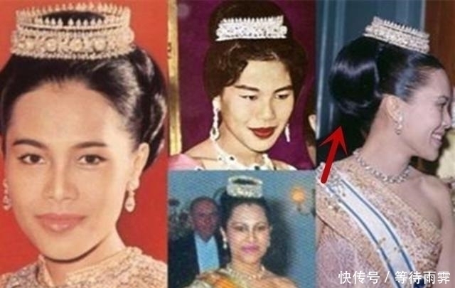 皇冠|诗丽吉的尴尬,为了戴皇冠头顶“大包”,正面如仙侧面又土又丑!