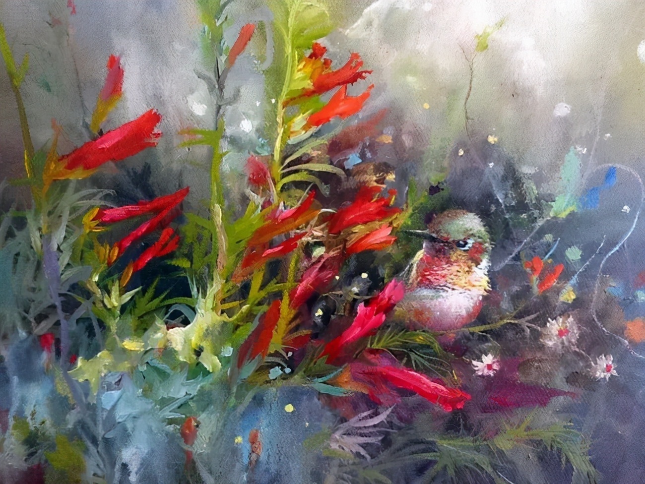 加里$这对老夫妇教授绘画40多年,画的花也太漂亮了!