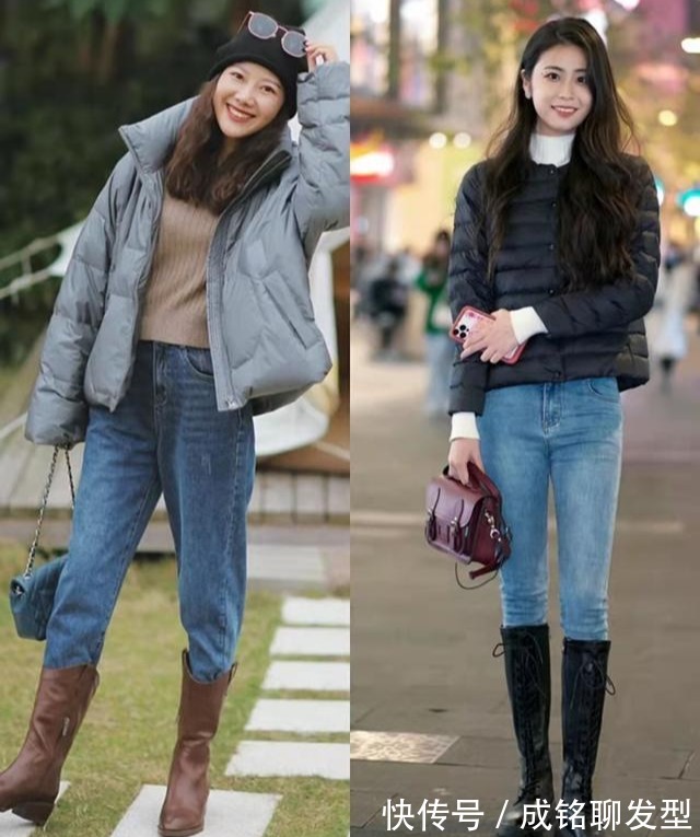 深色调|奔四奔五的时髦女人,都喜欢这几种羽绒服穿法,时尚百搭又显年轻