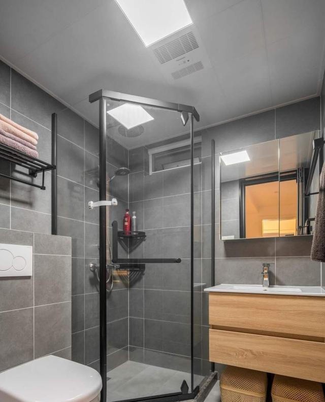 淋浴间|等我买第二套房,卫生间不装马桶,也不装洗漱台,这样设计更实用