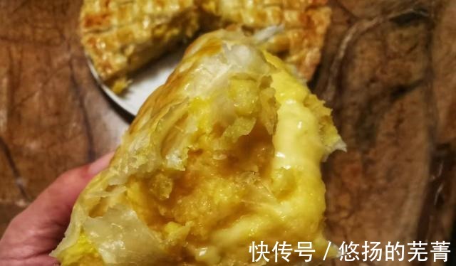 寒冷的冬天最馋这红薯流心派,香甜美味有营养,做法简单适合小白!