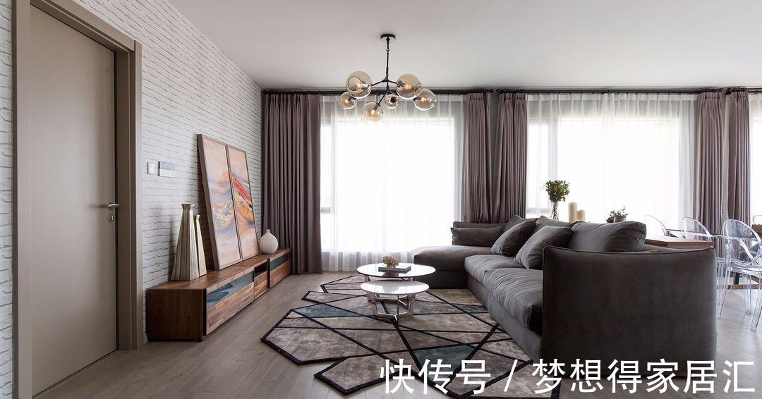 装修费|170㎡现代几何空间,2室+2厅+2卫,总装修费不到30万