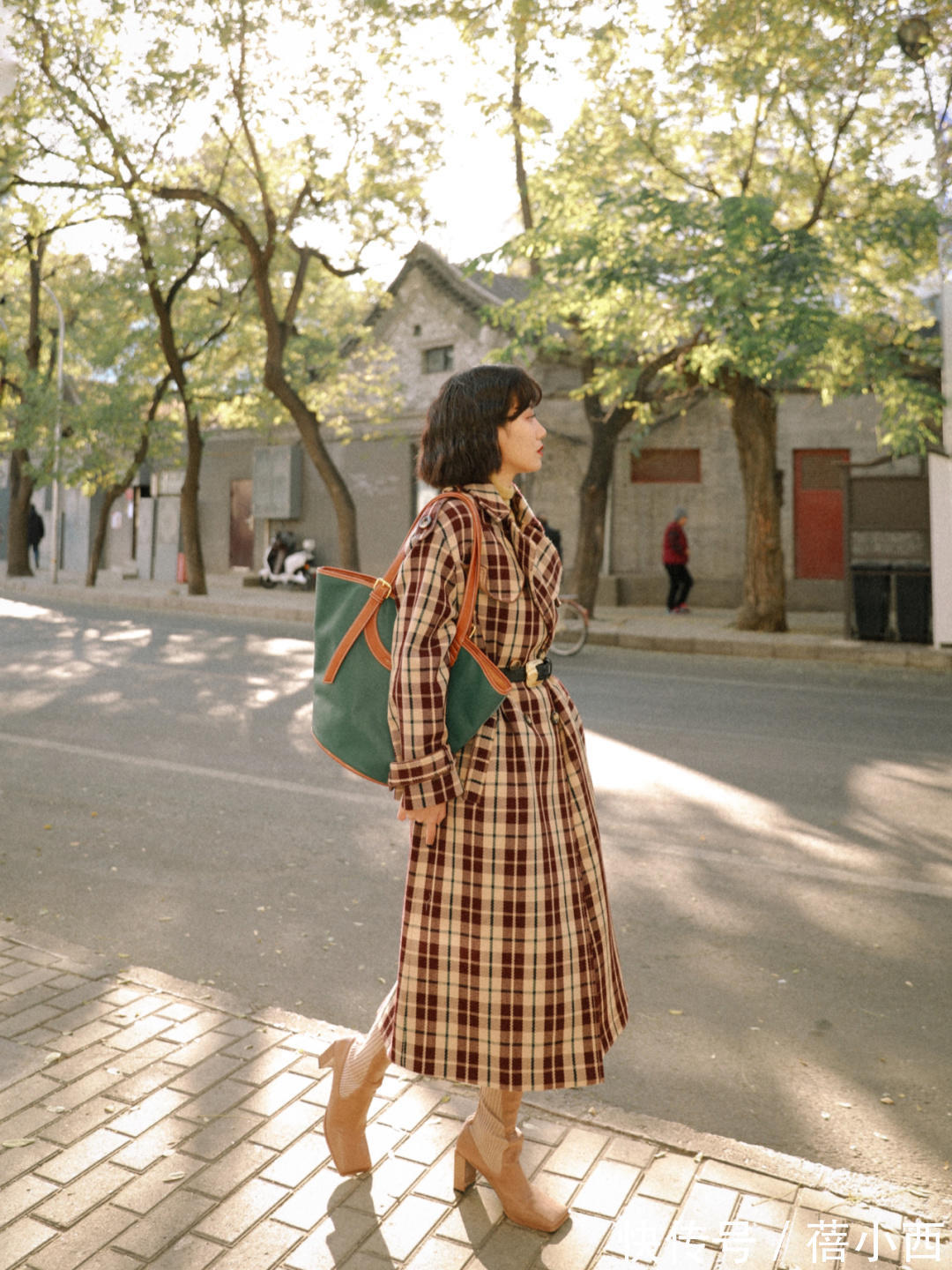 搭配 格纹大衣越来越火,复古高级不挑人又chic,让你出街赚足回头率