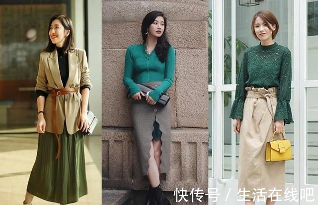 纯度 秋冬“墨绿色”的高级配色,清新自然的森系搭配,满满的气质感!