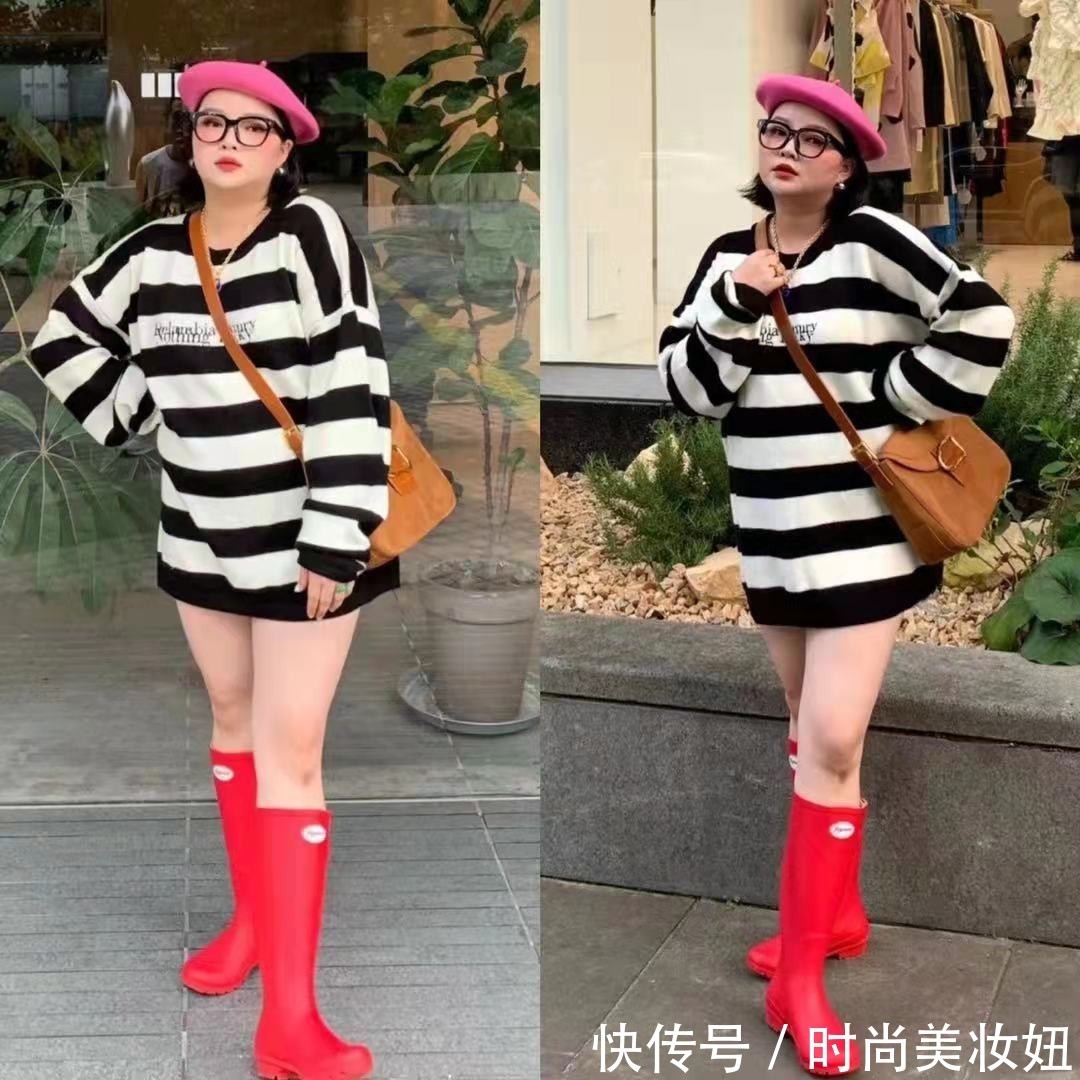 显瘦 这才是“微胖身材”的穿衣典范,扬长避短太显瘦,每套都好看
