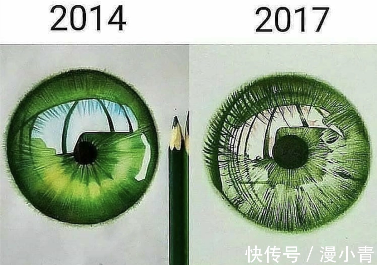 绘画#酷爱人物眼睛的画师，好几年只专心做一件事，那就是把眼睛画好