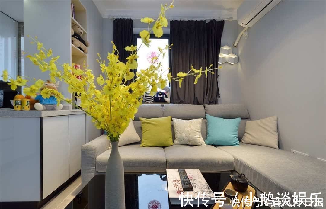 婚房|小夫妻20万打造48㎡婚房，卧室隔出次卧，客餐厨空间共用，牛！