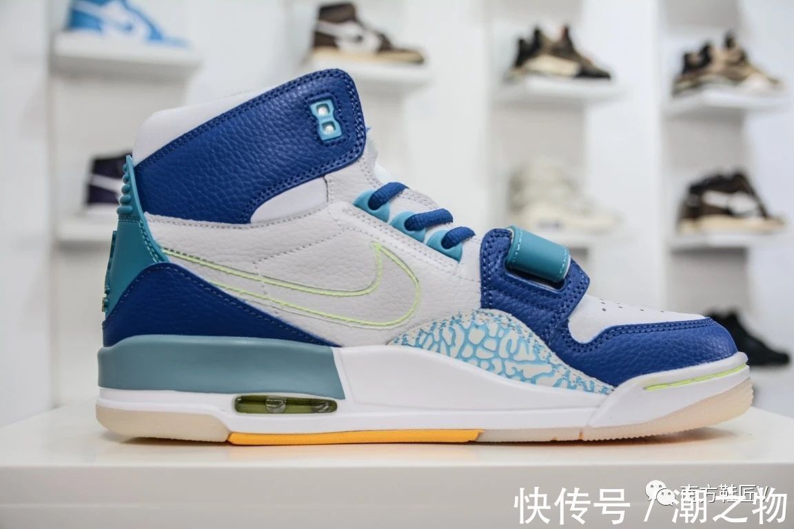r?活力十足,Air Jordan Legacy 312 冰蓝鸳鸯配色,潮人必备