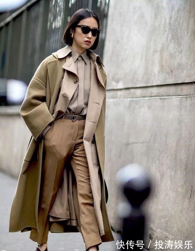 驼色 大衣买什么色不容易过时这5个颜色很经典,秋冬搭配好时髦