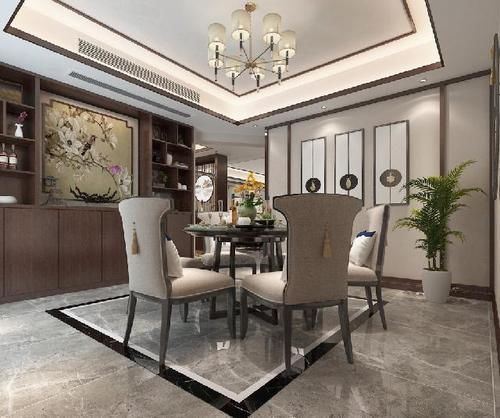 山水画|181平米三房两厅，把中式装修做到如此精致，老少都爱上了中式风