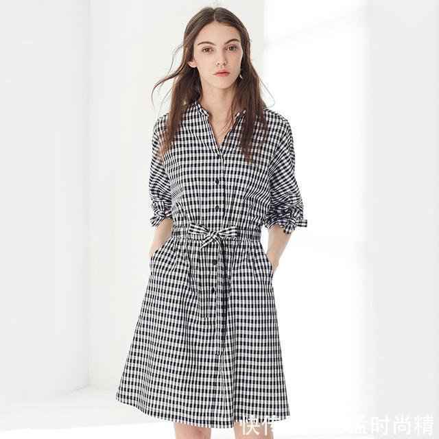 天丝 知性的衬衫连衣裙,既能单穿又可以当小外套,我最喜欢第5款