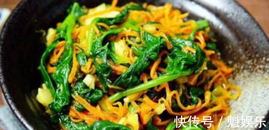 胡萝卜炒菠菜|常给孩子吃4道菜，健脑益智，提高记忆力，孩子身体好，学习也好