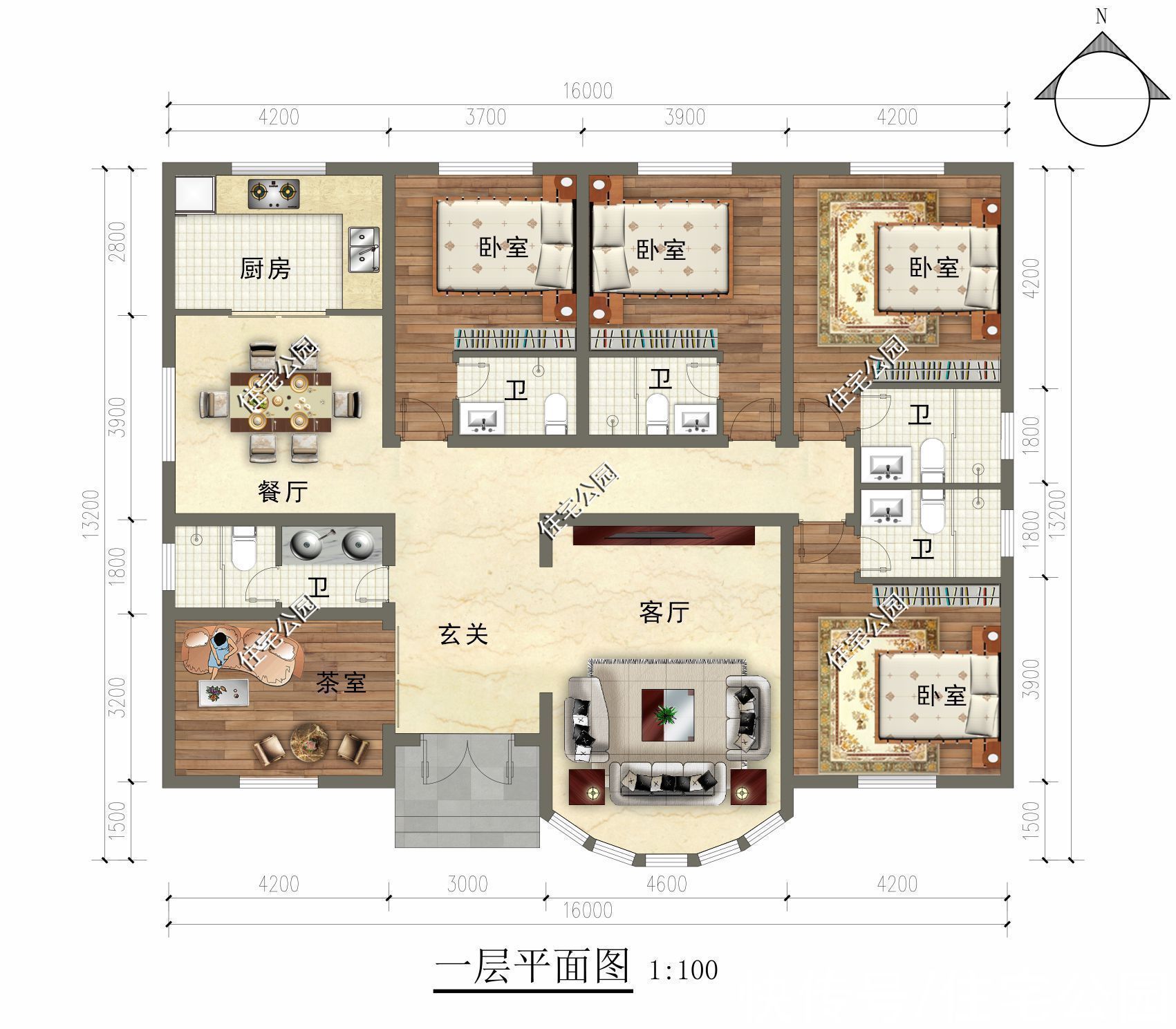 占地面积|回农村给父母建养老房，就在这10套图纸里选一套吧，颜值高又实用