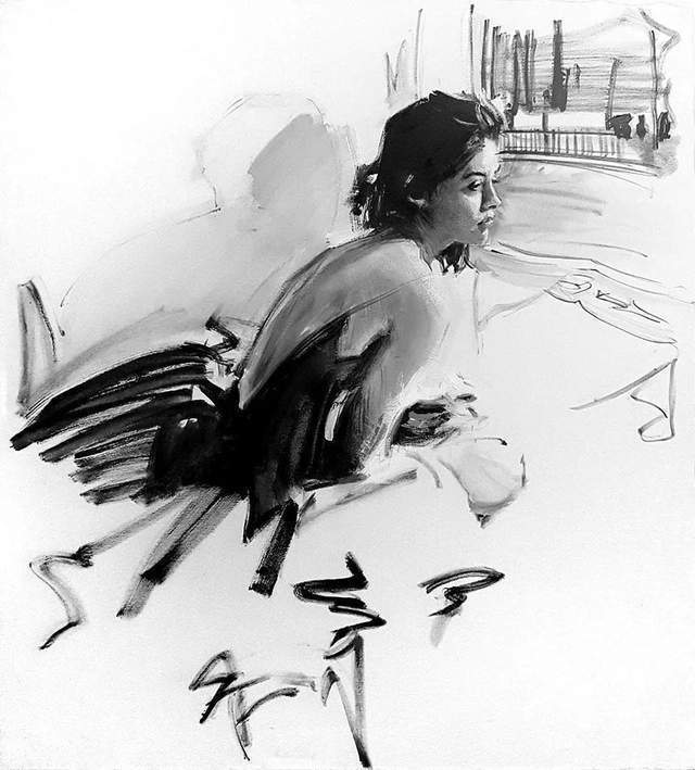 油画&他的油画,既有潇洒带劲的笔触,又有性感细腻温和的柔美