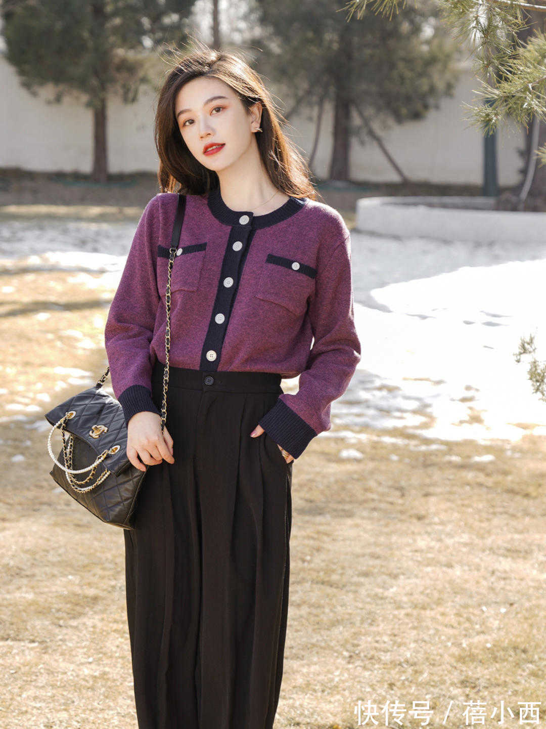博主 想在春天穿得更时髦吗?用针织衫来穿搭凹造型,路人都夸你好看