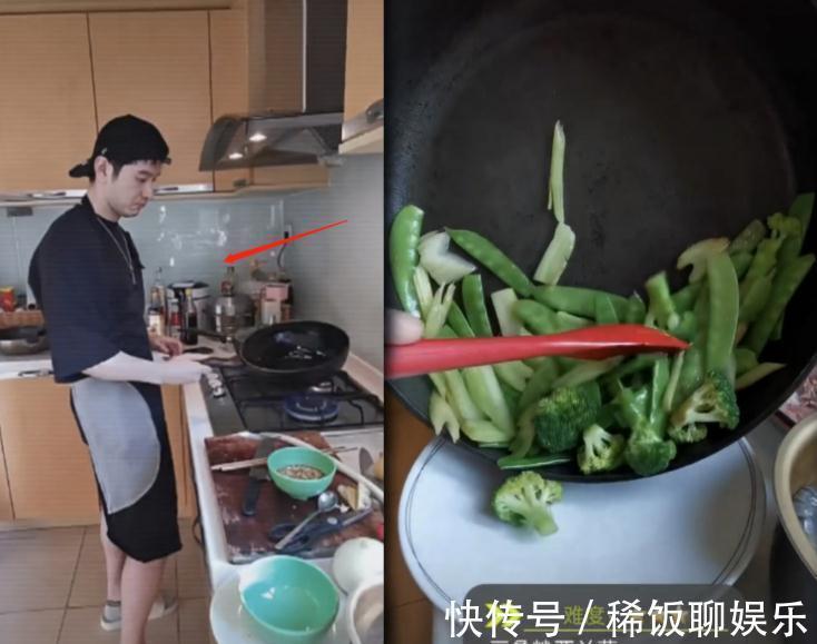卖相|黄晓明罕见家中做饭，却被调侃卖相一般，真的只做到了“能顶饿”