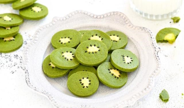 酥脆|仿真猕猴桃饼干,清新酥脆好吃又好看,孩子都不舍得下嘴,赶快做