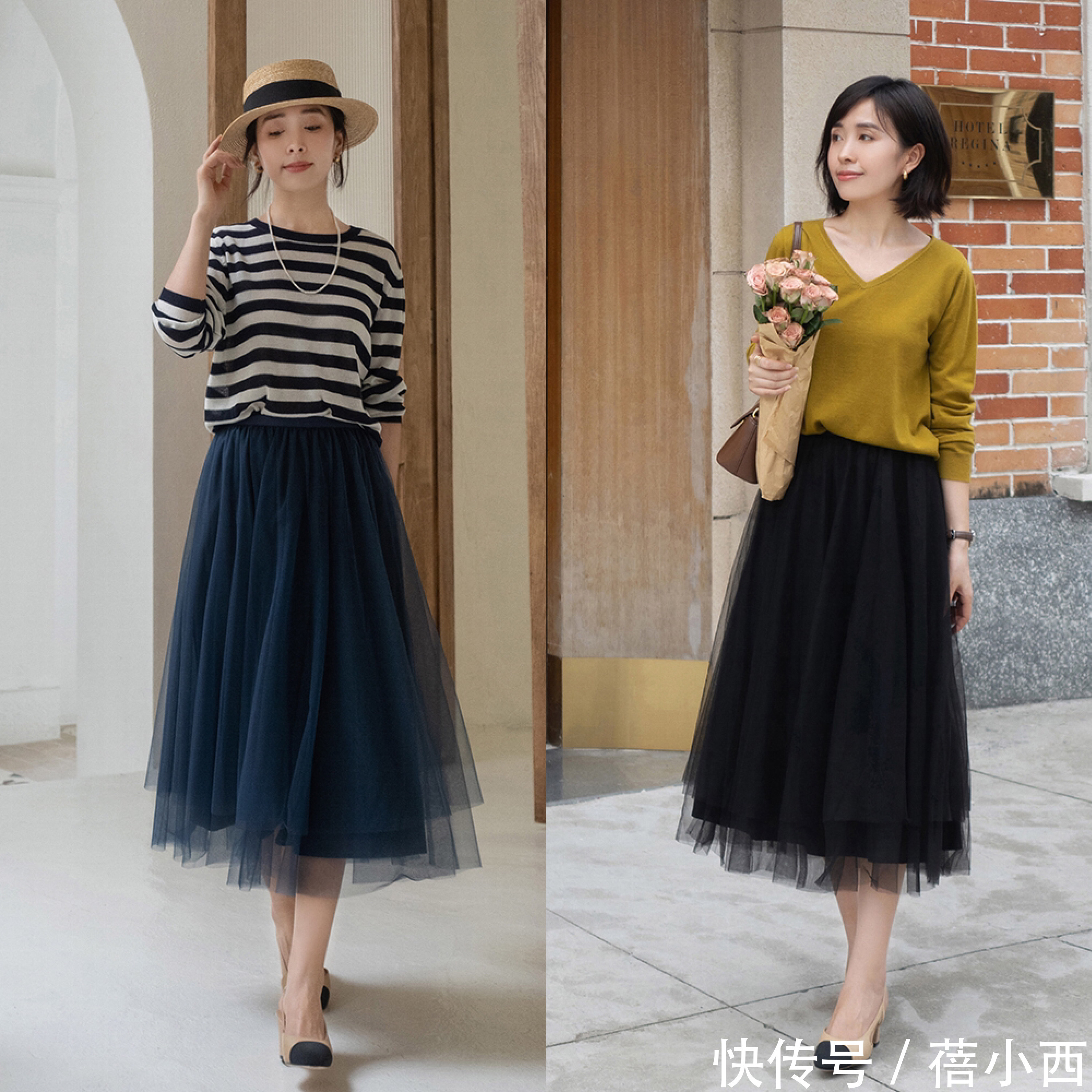 牛仔|真正有高级感的女人，早秋第1件单品首选“半身裙”，chic又洋气