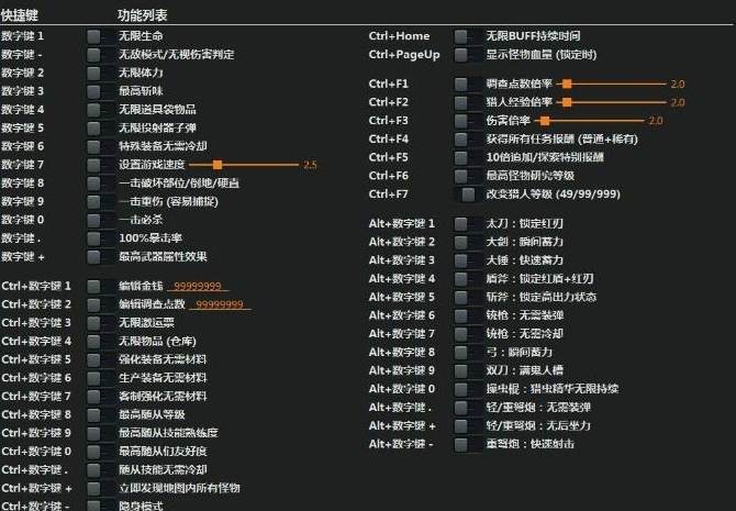 怪物猎人世界冰原四十八项修改器风灵月影版