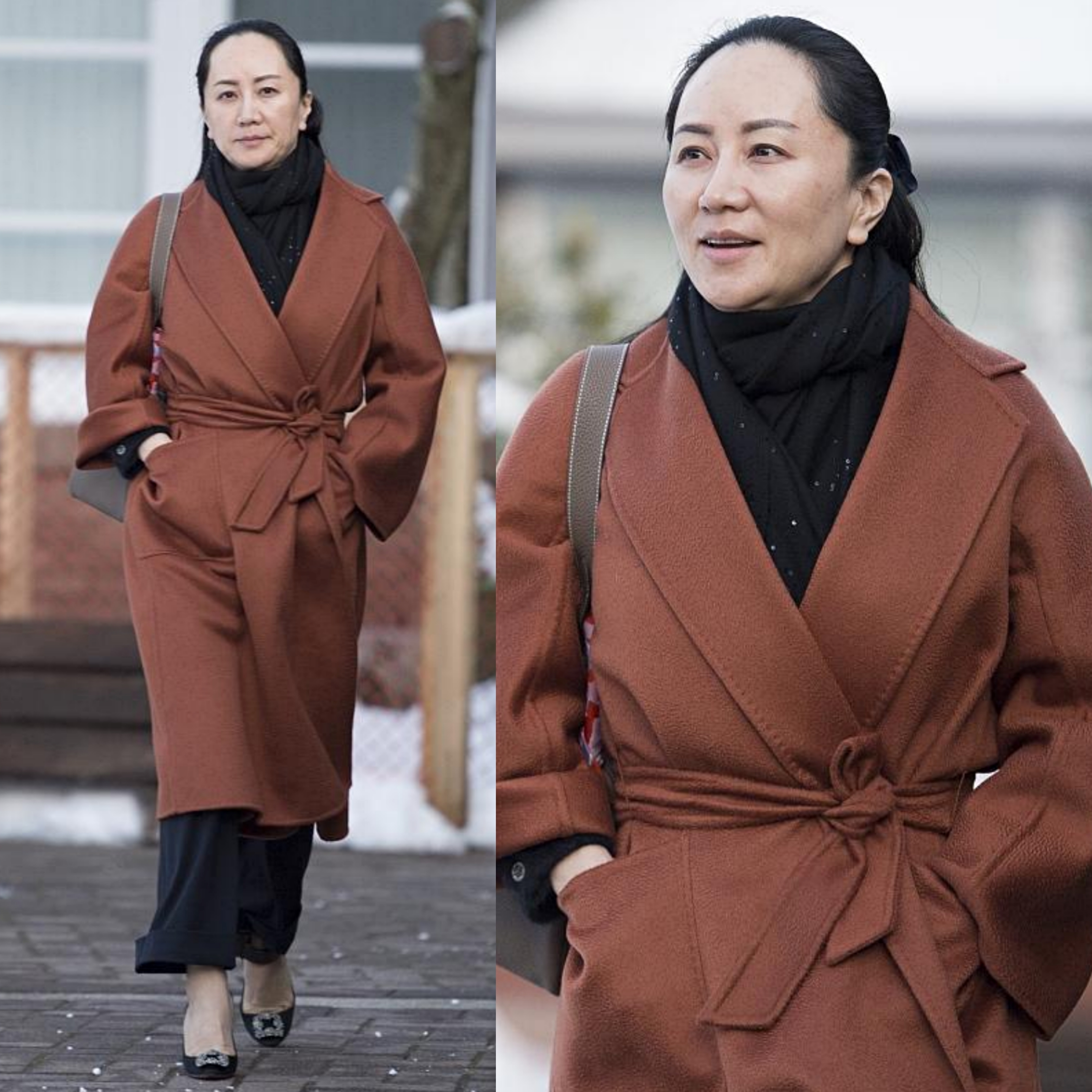 造型|姜还是老的辣!53岁周涛穿旧衣撞衫49岁孟晚舟,输年龄却赢穿搭