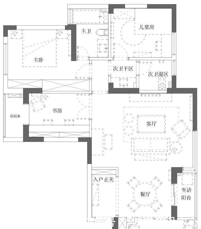 设计师|开门即见厅他家经设计师一改，轻松拥有大宅独立玄关！