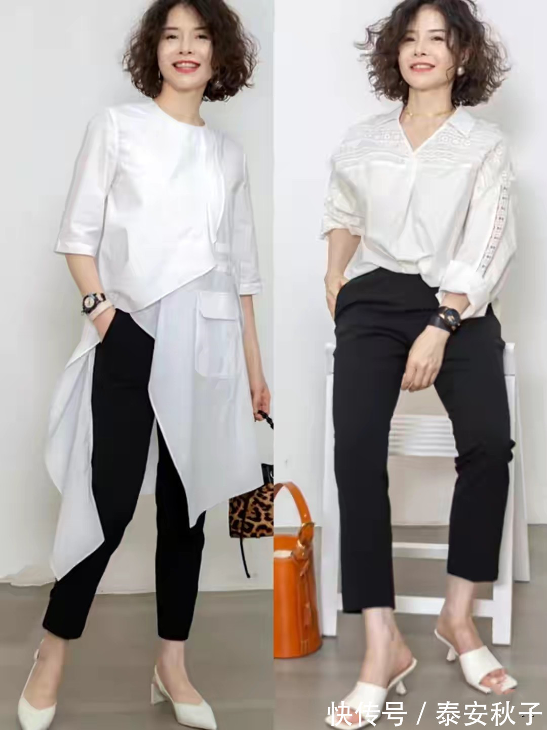 右图|谁说“大妈辈”就不能美了?看50岁+的她:穿搭又酷又飒,太时髦