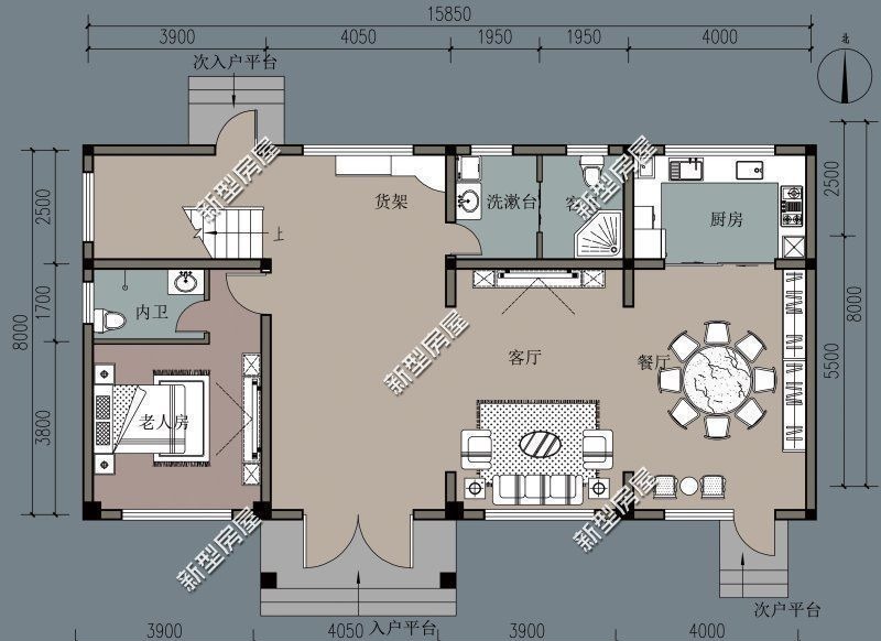 衣帽间|农村盖房高度不能超10米,这样建邻居都点赞,第6套只需20万