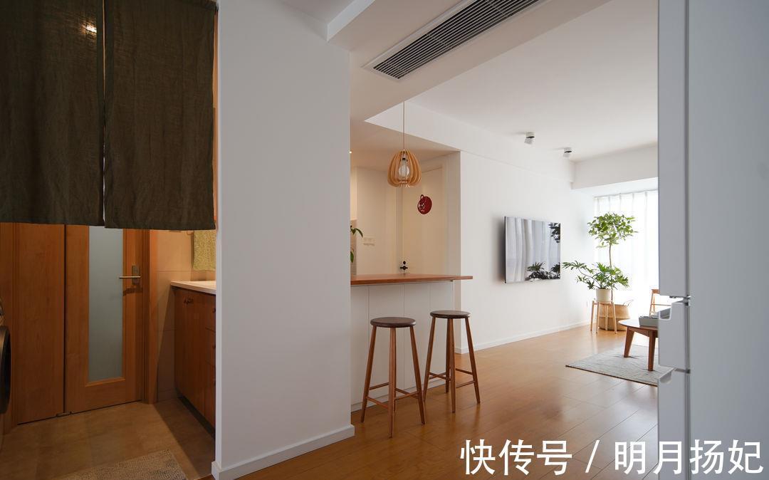 原木色|夫妻的70㎡原木风两居,自然舒适功能完美,打造出一个理想中的家