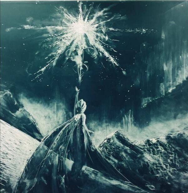 近距离|冰雪奇缘版本的粉笔画,这让谁舍得擦呀?网友:换块黑板吧!
