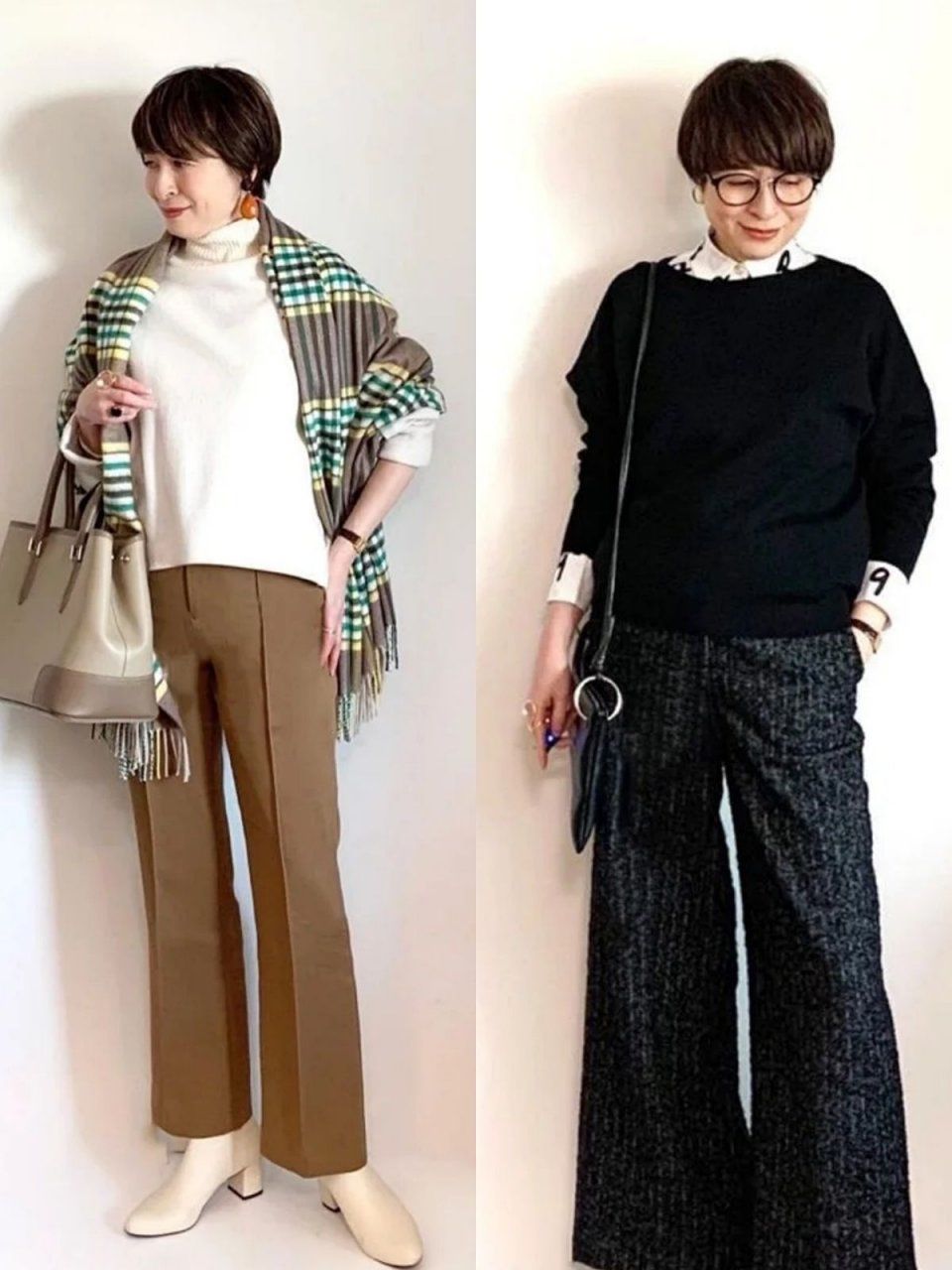 懂搭配的女人更年轻，日本“微胖大妈”的私服，年近60依然优雅