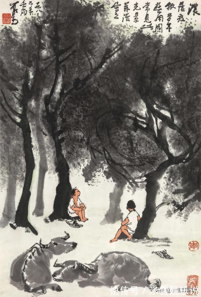专攻&同是画牛,齐白石:被嘲笑是幼儿园水准,李可染:宗师级别