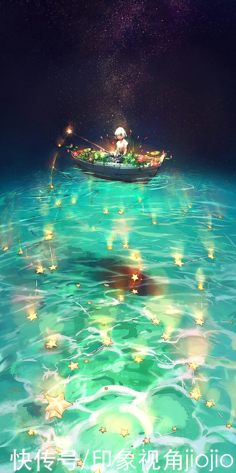 jiojio&有着梦境般画面的人物插画,通透的色彩给作品锦上添花