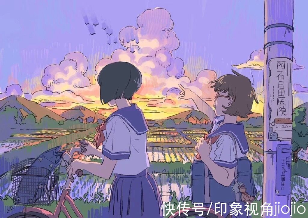 插画|复古感的动漫美少女插画,第一眼就被惊艳到了