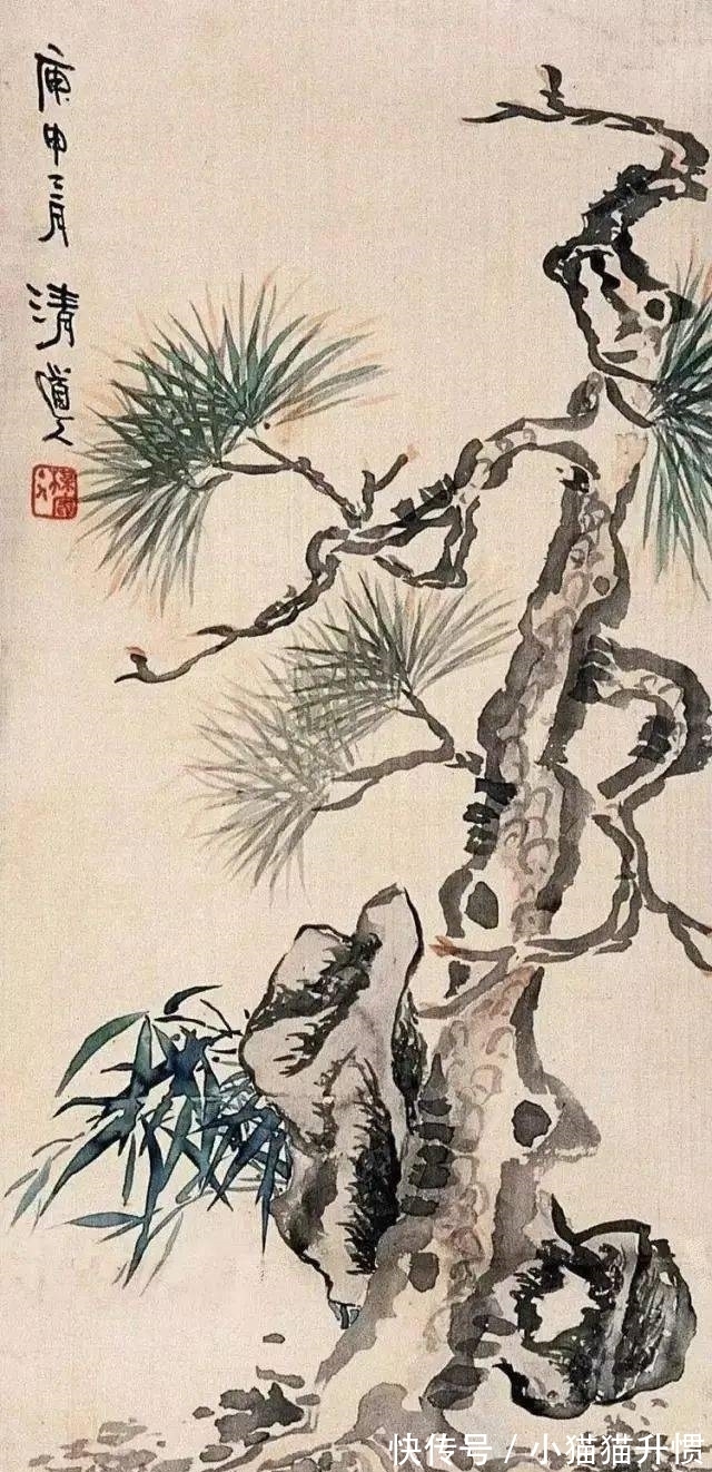 文人|张大千有一位道士老师叫李瑞清,其绘画延续了文人风骨金石味十足