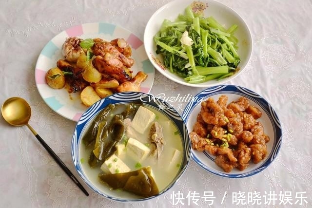 空心菜|母子俩的午餐,一周花不到300元,省钱又营养,孩子还壮实