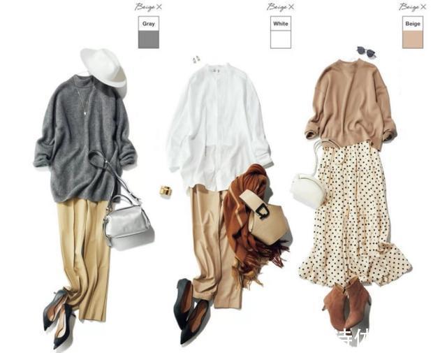 穿搭 春暖花开要优雅，最高级的“米色+灰色”配色穿搭，值得借鉴收藏