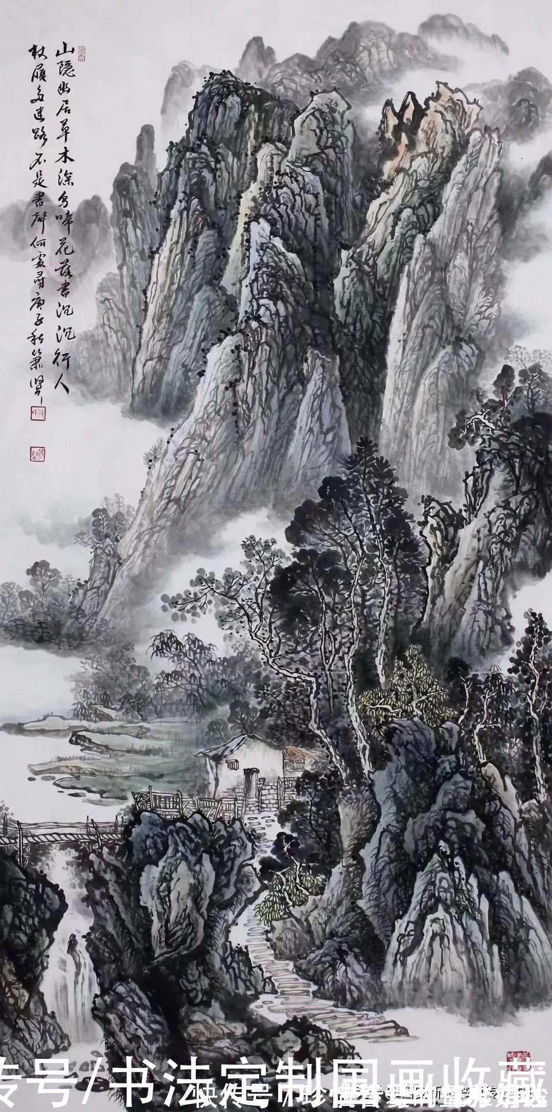 奖金奖|书法国画定制收藏《淡泊明志,养德泽福,江南春色,万山红遍》