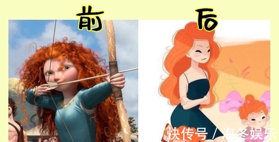 宝嘉康蒂|当迪士尼公主成为妈妈,安娜温柔,连调皮的长发公主也变了一个样