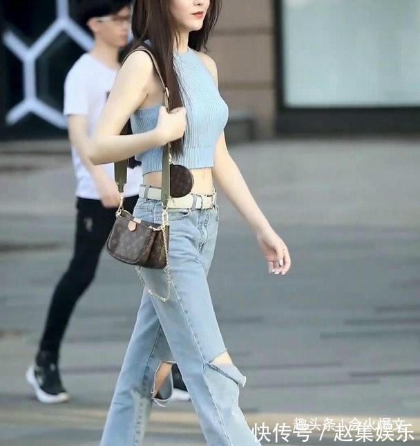 高跟鞋|要个性还是选“破洞裤”,时髦又显瘦,轻松穿出高级感!