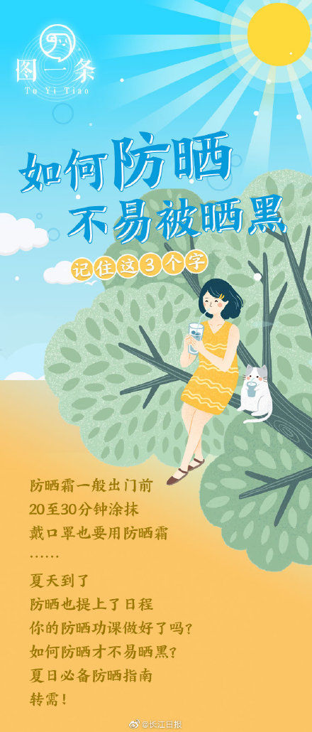 防晒霜|如何防晒才不被晒黑？记住这3个字