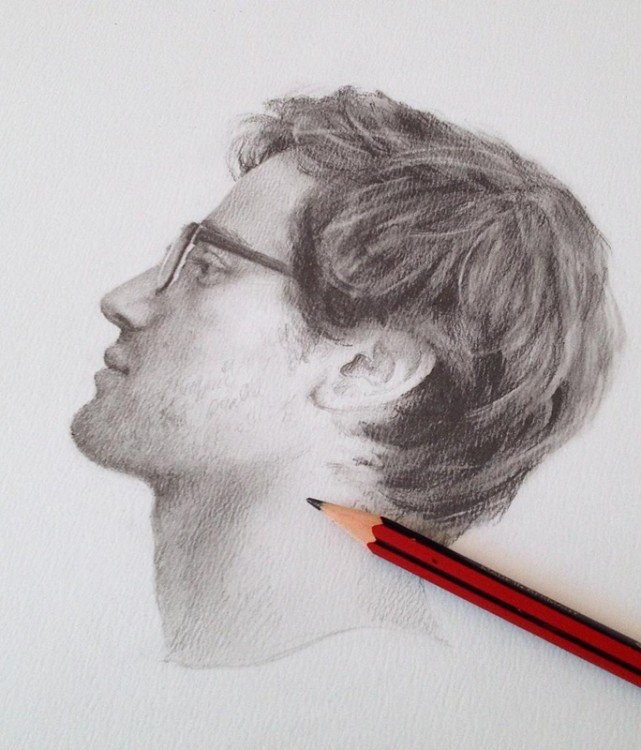 素描&唯美写实的素描,西班牙艺术家Miguel Angel Oyarbid笔下的树